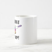 Schneiden Sie dieses Kuchen- und Messergeschenk Kaffeetasse (Mittel)