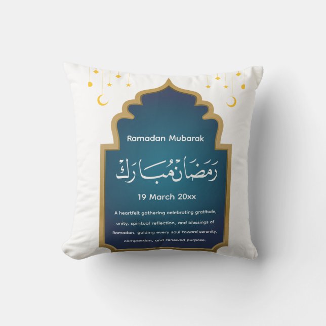 Schneiden Sie Eid Mubara Kissen (Vorderseite)