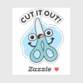 Schneiden Sie es aus lustigen Scheren Puns Aufkleber (Blatt)