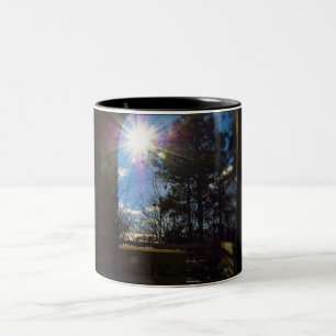 Schneiden Sie Fluss-Brücken-Michigan-Tasse Zweifarbige Tasse