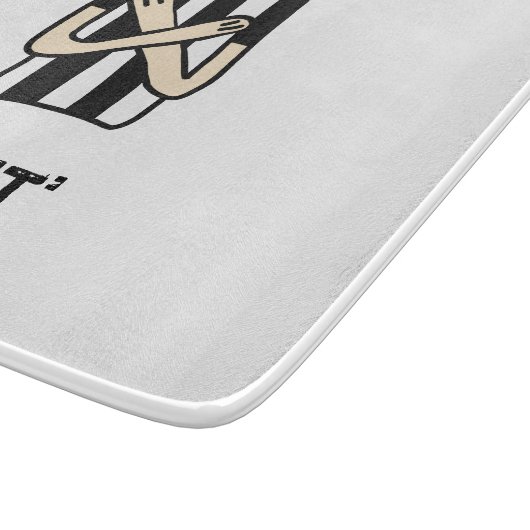 SCHNEIDEN Sie hackendes Glasbrett Schneidebrett (Ecke)