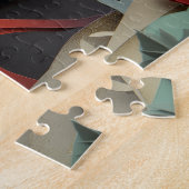 Schneiden Sie Papierfuchs unter Bäumen Puzzle (Seite)