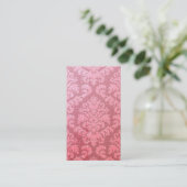 Schneiden Sie Samt, PRÄGEARTIGEN SATIN im ROSA Visitenkarte (Stehend Vorderseite)