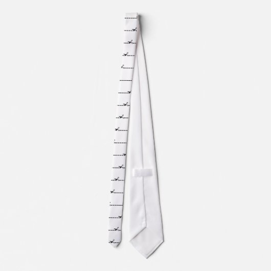 schneiden Sie Schereikone Krawatte (Rückseite)