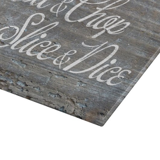 Schneiden Sie u. hacken Sie Scheibe u. würfeln Sie Schneidebrett (Ecke)