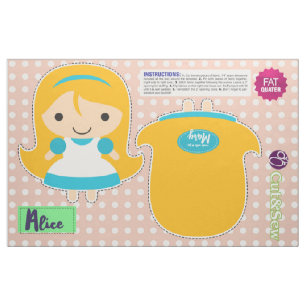 Schneiden Sie u. nähen Sie Alicen im Wunderland - Stoff