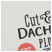 Schneiden Sie u. nähen Sie Dackel-Gewebe - Plüsch Stoff (Nahaufnahme)