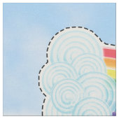 Schneiden Sie u. nähen Sie Regenbogen - einfaches Stoff (Nahaufnahme)