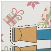 Schneiden Sie u. nähen Sie roten Nussknacker - DIY Stoff (Nahaufnahme)