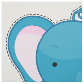 Schneiden Sie und nähen Sie: Blauer Elefant Stoff (Muster)