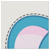 Schneiden Sie und nähen Sie: Blauer Elefant Stoff (Nahaufnahme)