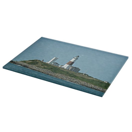 Schneiden Sie zum Punkt Montauk Leuchtturm Schneidebrett (Ecke)