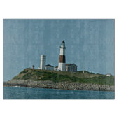 Schneiden Sie zum Punkt Montauk Leuchtturm Schneidebrett (Vorderseite)