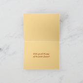 Schneiden und Eiern in einem Korb Osterkarte Dankeskarte (Innenseite)