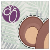 Schneiden und Nähen: Jungle-Affe Stoff (Nahaufnahme)