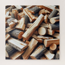 Schneiden von Feuerholz Puzzle