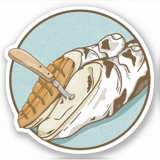 Schneiden von Kuh Aufkleber (Vorderseite)