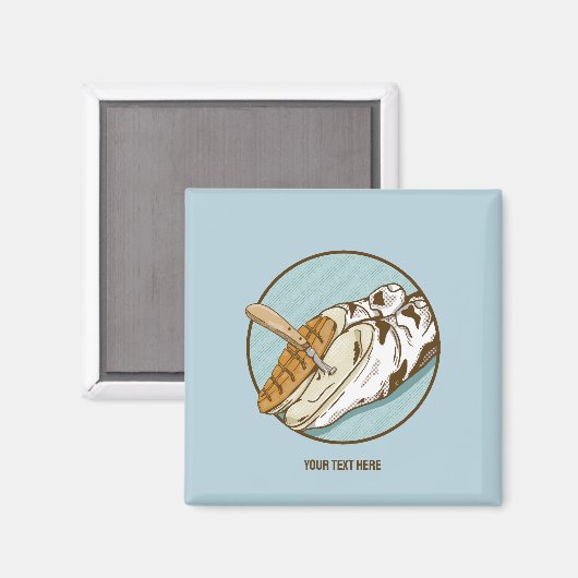 Schneiden von Kuh Magnet (Vorderseite/Rückseite)