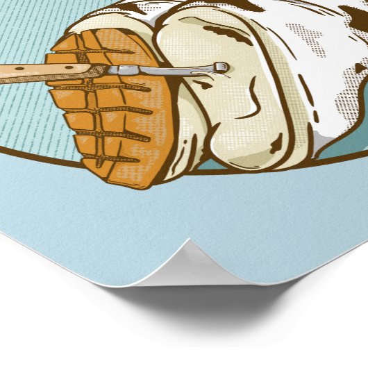 Schneiden von Kuh Poster (Ecke)