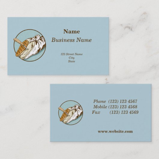 Schneiden von Kuh Visitenkarte (Vorne/Hinten)