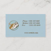 Schneiden von Kuh Visitenkarte (Rückseite)