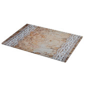 Schneiden von Stallholz an der Spitze Schneidebrett (Ecke)