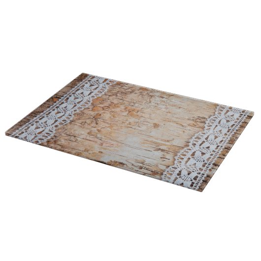 Schneiden von Stallholz an der Spitze Schneidebrett (Ecke)