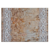 Schneiden von Stallholz an der Spitze Schneidebrett (Vorderseite)