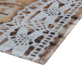 Schneiden von Stallholz an der Spitze Schneidebrett (Ecke)