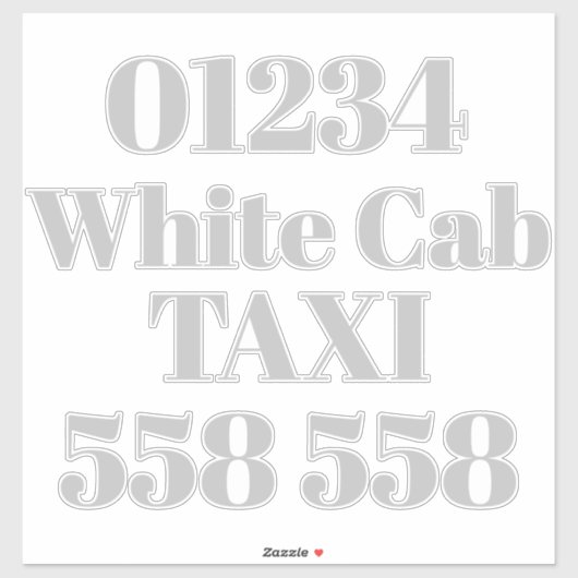 Schneiden von Vinyl Sticker - Privattaxi (Blatt)