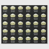 Schneiden wir den Käse Funny Food Pun Dark BG Geschenkpapier (Flach)