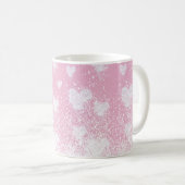 schneidende Herzen Kaffeetasse (VorderseiteRechts)