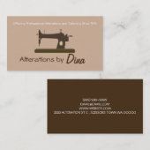 Schneider, Alterungen, Schneiden, Seamstress, Schn Visitenkarte (Vorne/Hinten)