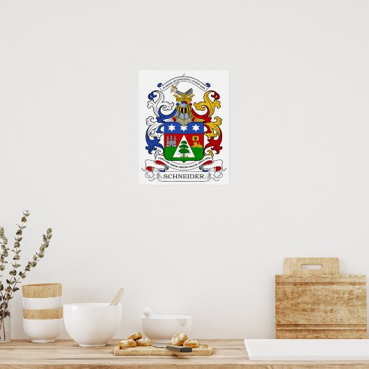 Schneider Coat of Arms Custom Poster (Küche)