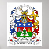 Schneider Coat of Arms Custom Poster (Vorne)