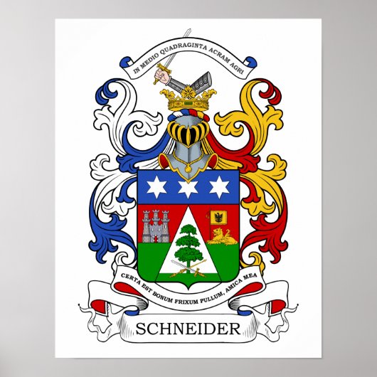 Schneider Coat of Arms Custom v2 Poster (Vorne)