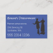 Schneider Dressmaker erstellen Sie Ihren eigenen e Visitenkarte (Rückseite)