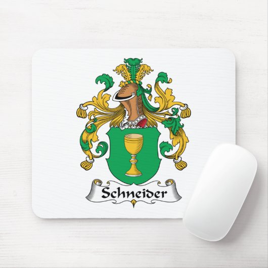Schneider-Familienwappen Mousepad (Mit Mouse)