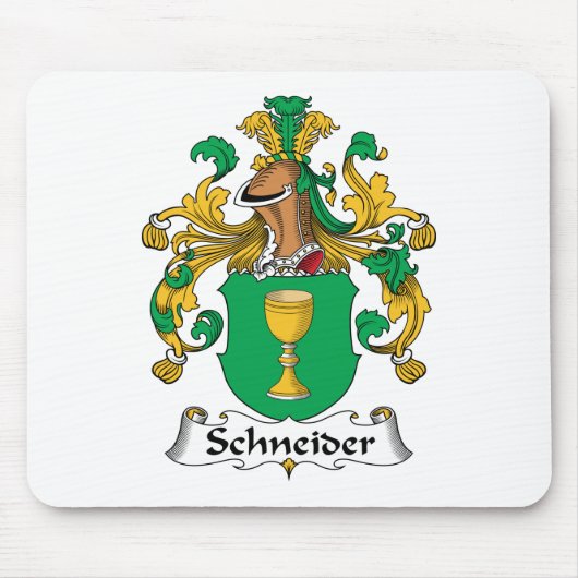 Schneider-Familienwappen Mousepad (Vorne)