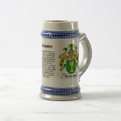 Schneider-Familienwappen Stein Bierglas (VorderseiteRechts)