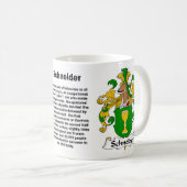 Schneider-Familienwappen-Tasse Kaffeetasse (VorderseiteRechts)