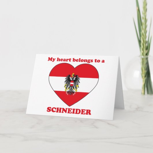 Schneider Feiertagskarte (Vorderseite)