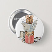 Schneider-Maus auf Spule des Fadens Button (Vorne & Hinten)