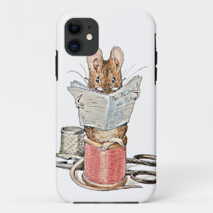 Schneider-Maus auf Spule des Fadens Case-Mate iPhone Hülle