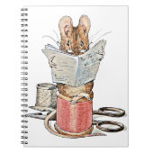 Schneider-Maus auf Spule des Fadens Notizblock (Vorderseite)