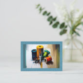 Schneider, Seamstresskarte Visitenkarte (Stehend Vorderseite)