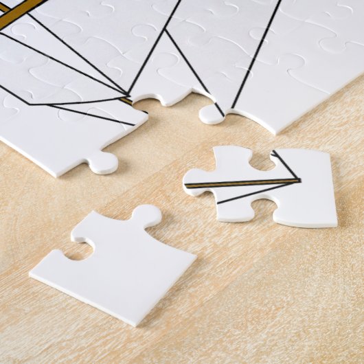 Schneider-Segelboot-Illustration Puzzle (Seite)