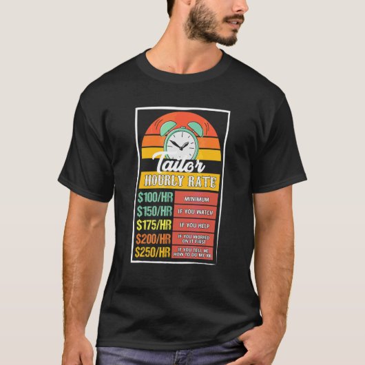 Schneider-Stundensatz Gag T-Shirt (Vorderseite)