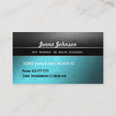 Schneider-Visitenkarten Visitenkarte (Rückseite)