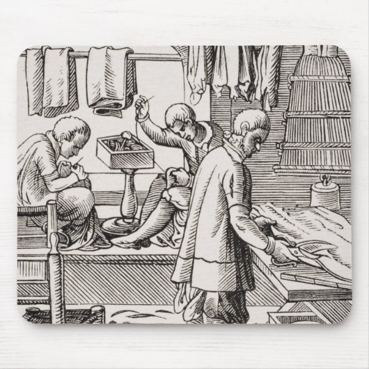 Schneider, Wiedergabe eines Holzschnitts Mousepad (Vorne)